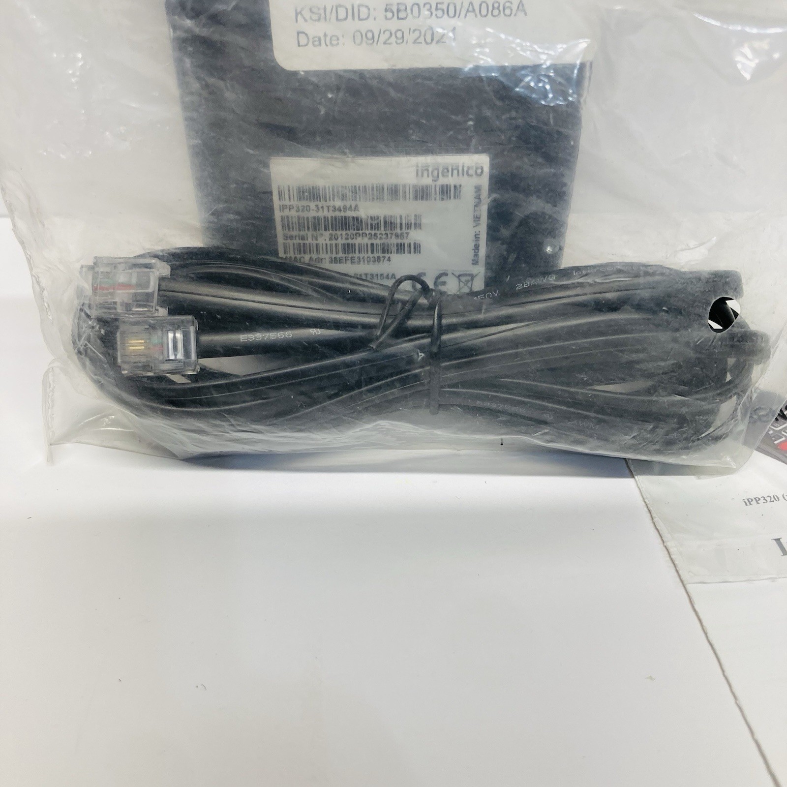 Ingenico IPP320 Payment Credit Card Terminal w/ Cord TSA-296111170AC (OPEN BOX)