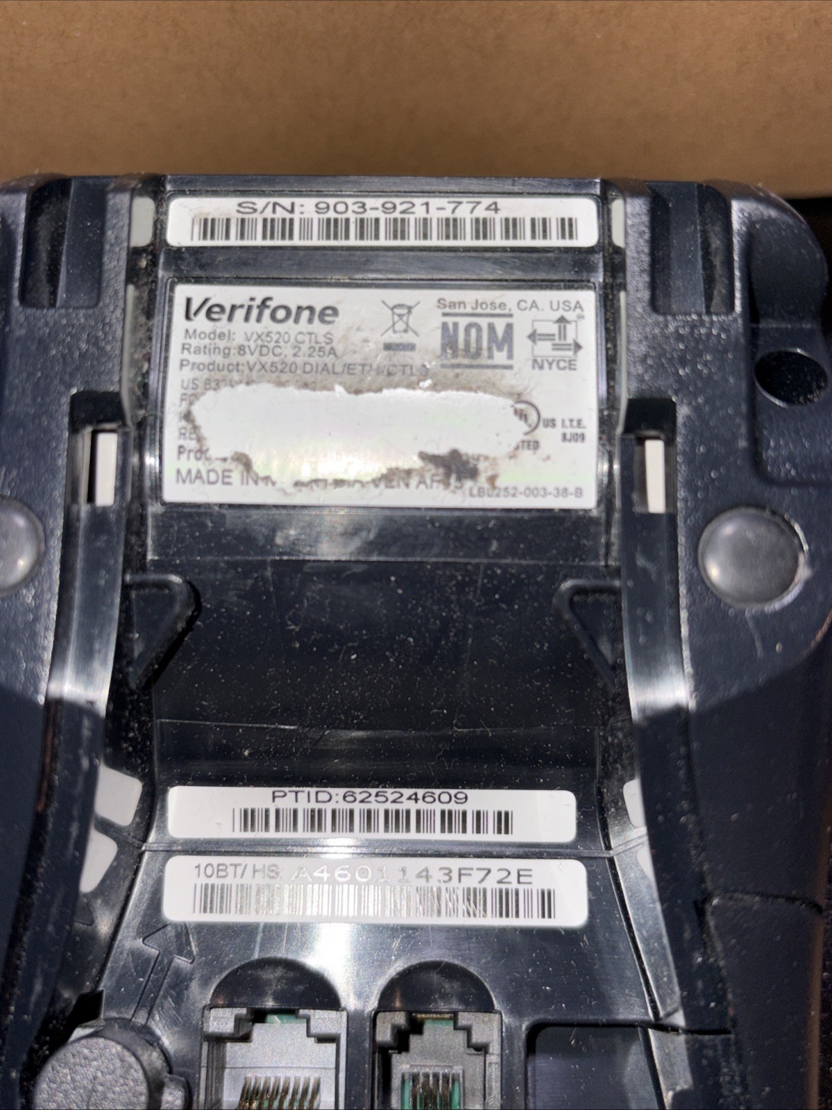 VeriFone VX 520 CTLS M252-653-AD-NAA-3