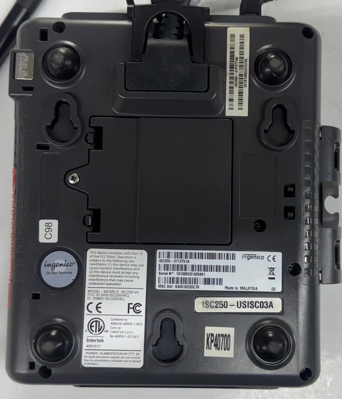 ISC250-USISC01A-iSC Touch 250 Ingenico Payment Terminal
